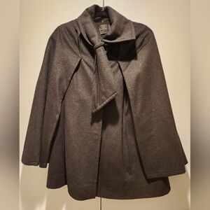 Tahari Black Cape